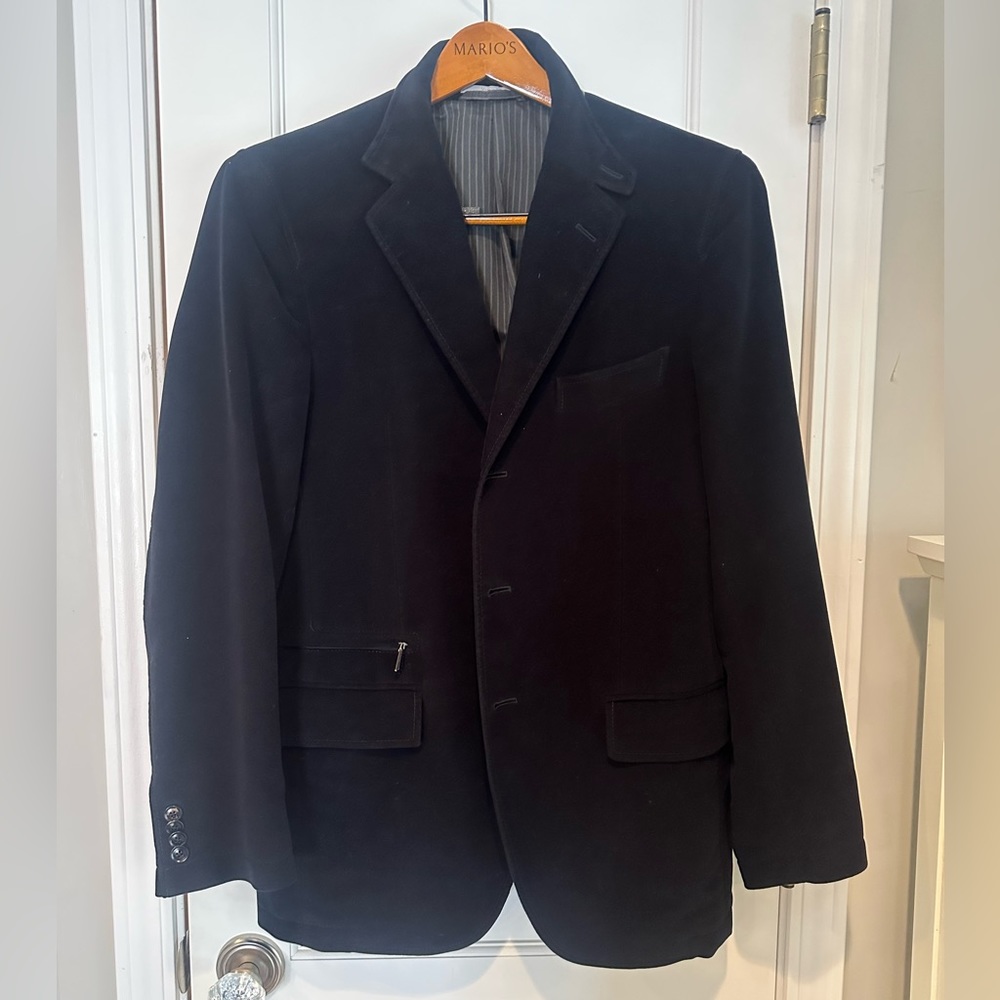 ermenegildo zegna cotton cashmere blazer 42R